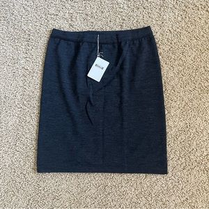 NWT Wolford Wool Blend Knit Skirt, Anthracite Mele (Charcoal), Size Medium
